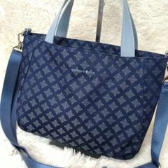 【パトリックコックス】２Wayバッグ トートバッグ ショルダーバッグ ブルー系