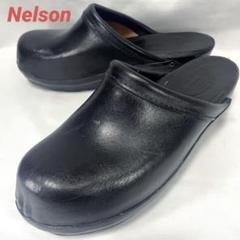 ★ネルソン NELSON サボ サンダル ブラック レザー 24㎝相当 ☆ネルソン NELSON サボ サンダル ブラック レザー 24㎝相当