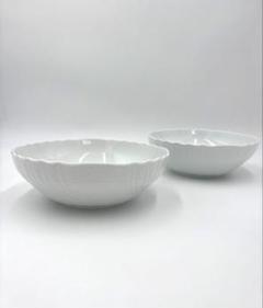 美品】リチャードジノリベッキオホワイトラウンド 25cmサラダ