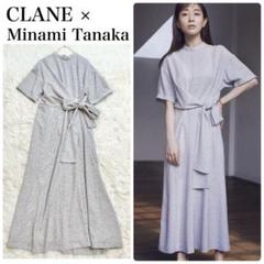 CLANE✖️田中みな実　コラボ　ワンピース　Aライン　花柄　半袖ワンピース CLANE✖️田中みな実 コラボ ワンピース Aライン 花柄 半袖
