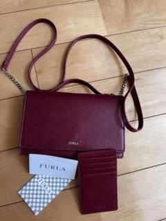 極美品　フルラ　ハンドバッグ　2way ネット　ミニ　ダークブラウン　レザー FURLA フルラ NET MINI TOTE レザー ネット ミニ 2WAY トート