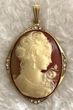 カメオ CAMEO ペンダントトップ 2WAY ヴィンテージ ネックレス 美品 カメオ CAMEO ペンダントトップ 2WAY ヴィンテージ ネックレス