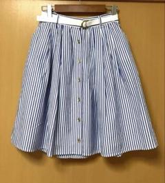 【オールノバチェック】バーバリーブルーレーベル ベルト付きスカート ロゴボタン バーバリー ブルーレーベルBURBERRY BLUE LABEL バイアスノバ