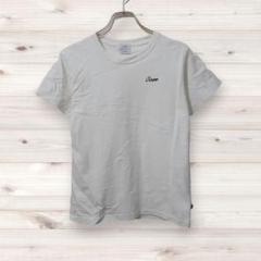 D0126 コーエン Tシャツ 半袖 カットソー (M) 白 ワンポイント文字