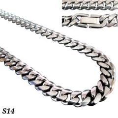 【新品 送料無料】S14 喜平 中折れ 50cm メンズ ネックレス チェーン