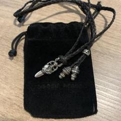 クロムハーツダガーハートペンダント レザーブレード ボロチップ付き クロムハーツダガーハートペンダント レザーブレード ボロチップ付き