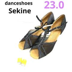 ダンスシューズSekine 社交ダンスサンダル 23.0 補強キャップ付き