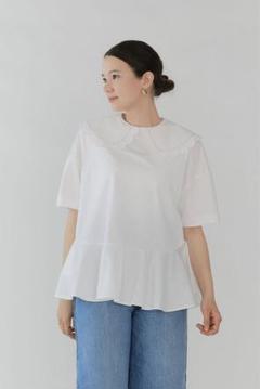 【美品】yori ヨリ　スカラップロングスリーブブラウス スカラップスリーブブラウス | all item| yori
