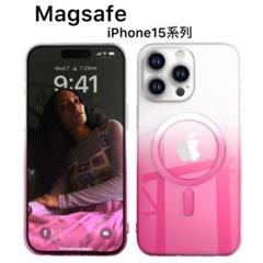 【新入荷】 スマホケース iPhone15 ピンク Magsafe