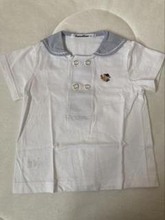 familiar 男の子　セーラーロンパース　シアサッカー　スタイ　セット　美品 familiar 男の子セーラーロンパースシアサッカースタイセット美品