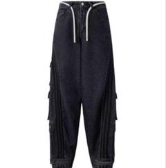 Adidas ADILLENUM 24サイズ デニムパンツ ブルー JY4514 - メルカリ
