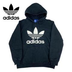 01M722◯ adidas トレフォイル ビッグロゴ プルオーバーパーカー O