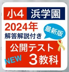 浜学園　小４　公開学力テスト　５年分　国語算数理科　2024年度～ 浜学園 小4 公開学力テスト 算数 3年分 2024年度～ - メルカリ