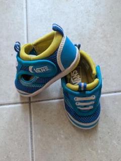 VANS ベビーサンダル 青/黄色