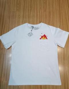 ⚡️【美品】LOEWE ホワイト Tシャツ 炎刺繍L - メルカリ