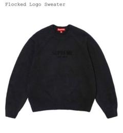 【完売品】Supreme Flocked Logo Sweater Mサイズ Supreme Flocked Logo Sweater (FW24) - $168