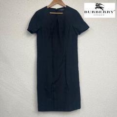 BURBERRY バーバリー 半袖ワンピース ブラック レディースM