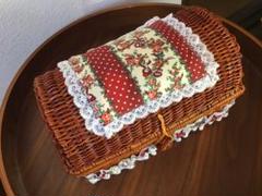 アンティーク カゴ 蓋つき