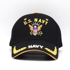 U.S.NAVY イーグル エンブレム ロゴ 刺繍 キャップ 月桂樹 ミリタリー