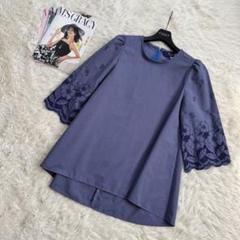 M'S GRACY *美品* 今春 花柄刺繍入りブラウスチュニック タグ付き38