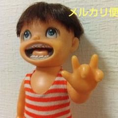 当時物　ヴィンテージ　まことちゃん人形 80s　楳図かずおソフビ ANSONY アンソニー まことちゃん ソフビ人形 大 22．0cm 当時物