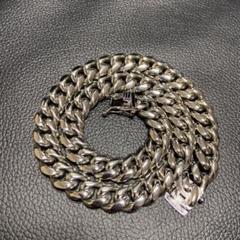 zorn 着用 18k gp マイアミチェーン シルバー ネックレス