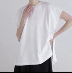 【極美品】LE PHIL ルフィル 2WAY ツイル ブラウス ホワイト ◇2WAYツイルイレギュラーヘムブラウス（シャツ/ブラウス）｜LE