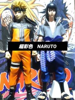 NARUTO-ナルト　超彩色　造形フィギュア うちはサスケ　うずまきナルト
