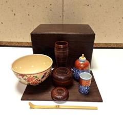 利休茶箱セット( 含む 和敬板 器据 )桑 2025新発 茶道具 利休茶箱 器据 和敬板 桑 3点セット 工芸品