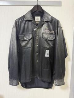 Maison MIHARA YASUHIRO / ブリーチドサテンシャツ 黒