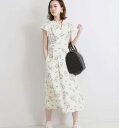 ⭐️未使用⭐️IENA 柄半袖ロングシャツワンピース 黄色 M タグ