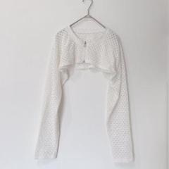 GRL ホワイト カーディガン ショート丈