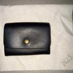 N25 レザーGUIDIコンパクトウォレット黒　ベルーリア　市松 N25 レザーGUIDIコンパクトウォレット黒 ベルーリア 市松 - メルカリ