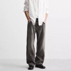★ドイツ発*ZARA*新作*FADEDイレギュラーバギーデニム/LB★ ☆ドイツ発zara新作fadedバギーフィットデニムl Blue☆ | TikTok