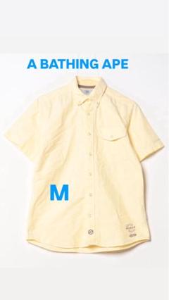 A BATHING APE 半袖シャツ Mサイズ イエロー