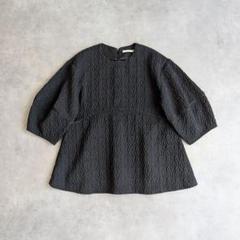 LE PHIL ストレッチジャガードパイピングブラウス ADORE アドーア LE PHIL ストレッチジャガードパイピングブラウス ADORE