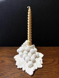 キャンドルスタンド 葡萄 ぶどう陶器 ゴールドキャンドル
