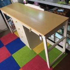 値下げ ニトリ 学習机 リビングデスク ツインデスク