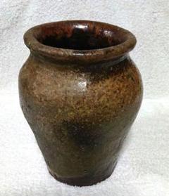 常滑焼　古常滑　室町時代　叩瓶　茶瓶　茶壷　時代箱付　M　R5233B 常滑焼 古常滑 室町時代 叩瓶 茶瓶 茶壷 時代箱付 M R5233B
