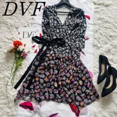 【良品】DIANEvonFURSTENBERG ラップワンピース 2 総柄