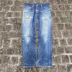 00年代ビンテージ　メキシコ製　リーバイス513 クラッシュデニムパンツ