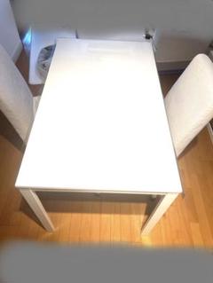 IKEA ホワイト 長方形 ダイニングテーブル