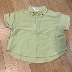 シェリール　襟シャツ　半袖　黄緑　95