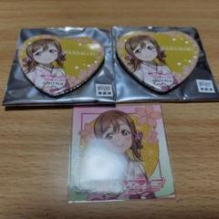 国木田花丸　ハート缶バッジ　桜和装
