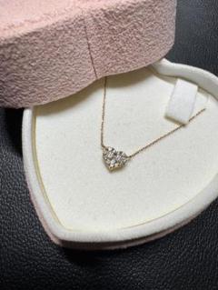 ポンデヴェキオ ハート ダイアモンド ネックレス 18K YG パヴェ 金のサムネイル