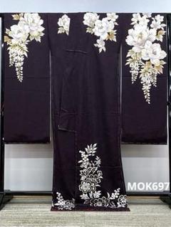 振袖 仮絵羽 舞台衣装 金彩 刺繍 正絹 未仕立て品 八掛付き