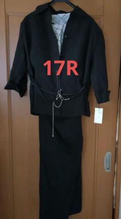 新品未使用　17号　レディース　スーツ　3点セット　夏　黒　冠婚葬祭