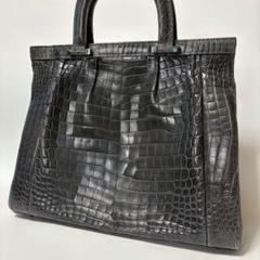 美品　リアル　クロコダイル トートバッグ クロコダイル革 トートバッグ Basic | 手染めクロコダイル革