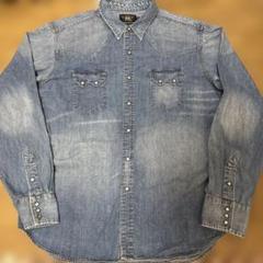 ダブルアールエル　デニムシャツ　XXL