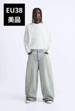 ZARA ダークブルー バギーデニム EU38